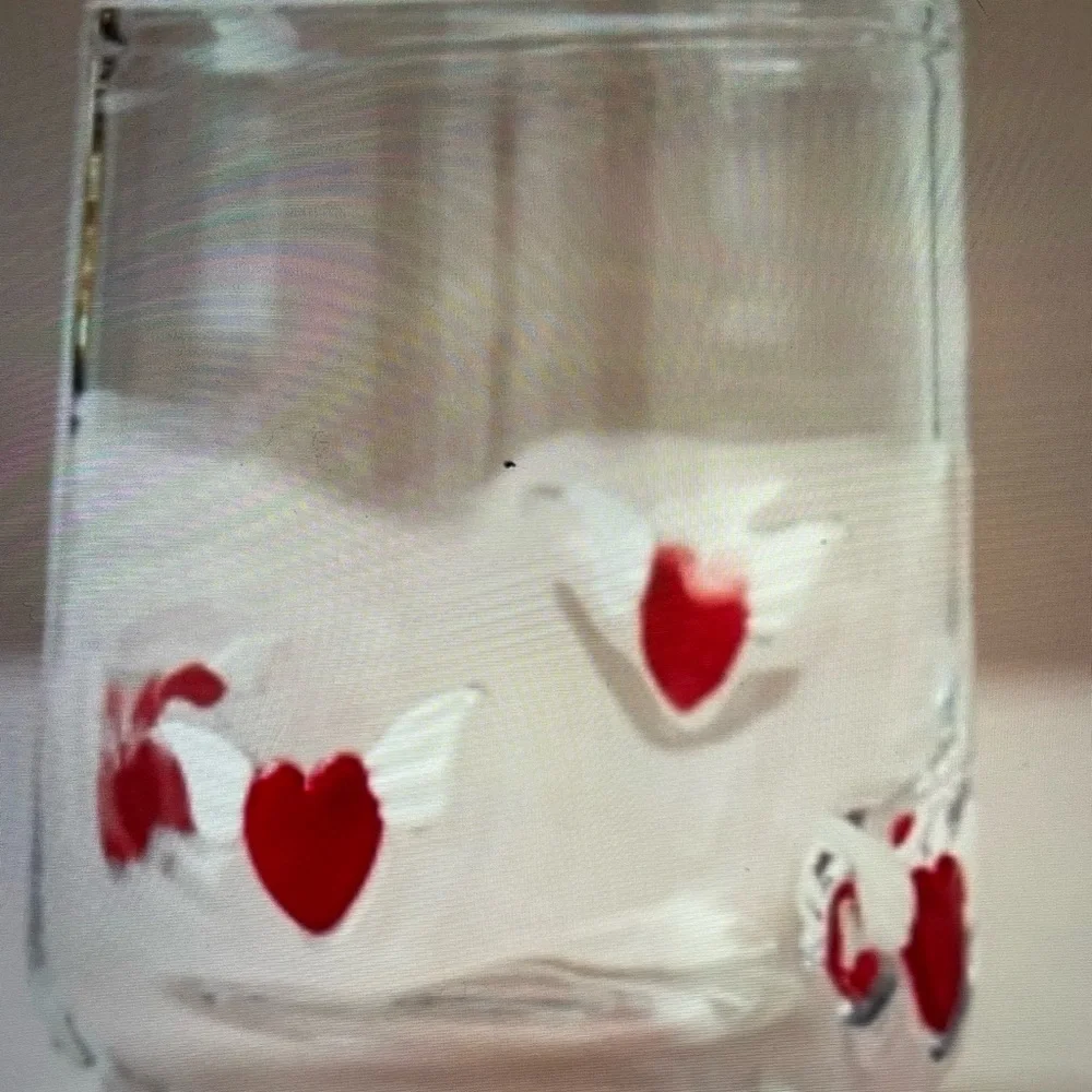 ❤️ ANTHROPOLOGIE WINGED HEART ICON JUICE GLASS NEW